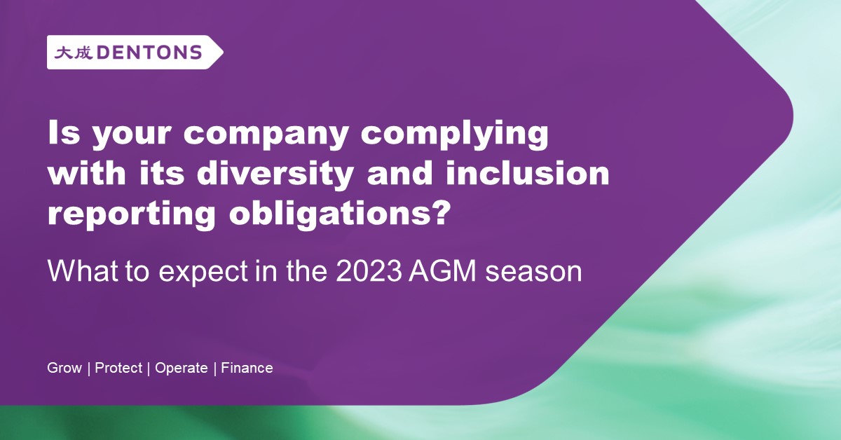 Dentons Diversity and inclusion disclosure what to expect in the