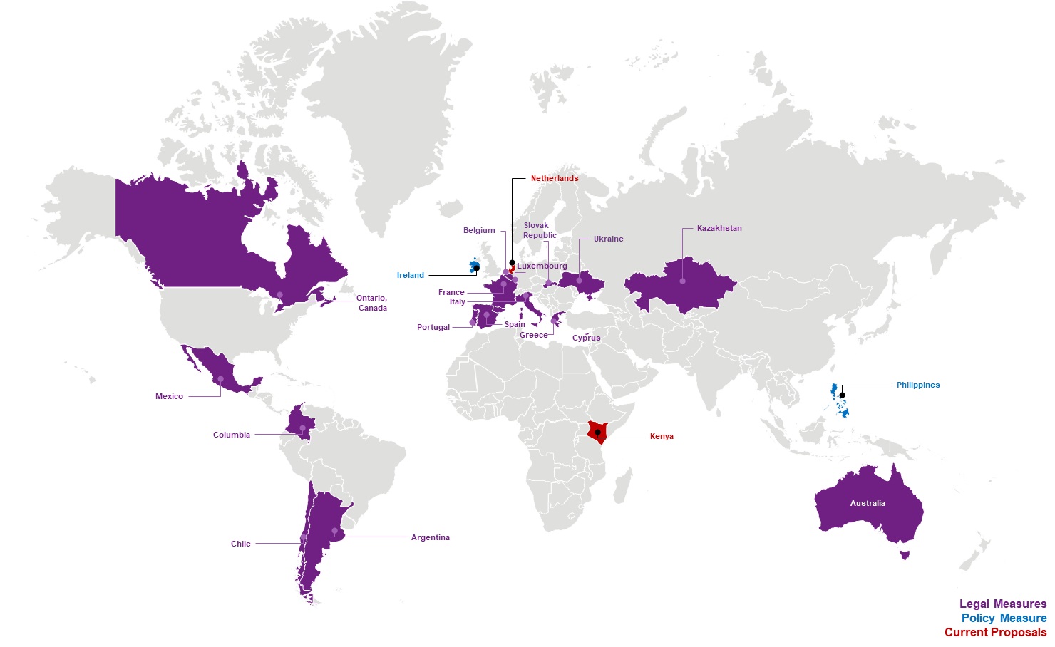 Right to disconnect Map