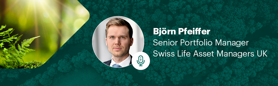 Banner for podcast episode: Episode #2 – Talking to Björn Pfeiffer – real estate investment and ESG