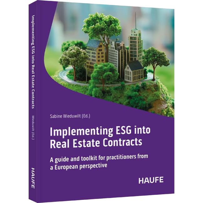 Implementing ESG into real estate contracts. A guide and toolkit for practitioners from a European perspective- cover image